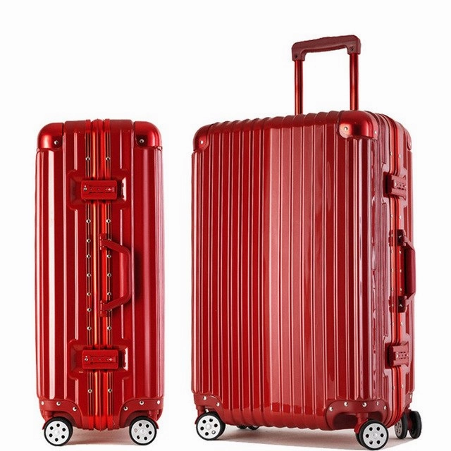 20'24'28' Aluminum Frame Spinner Luggage Carro Carry-On Cabin Tsa Lock Travel Trolley Koffer