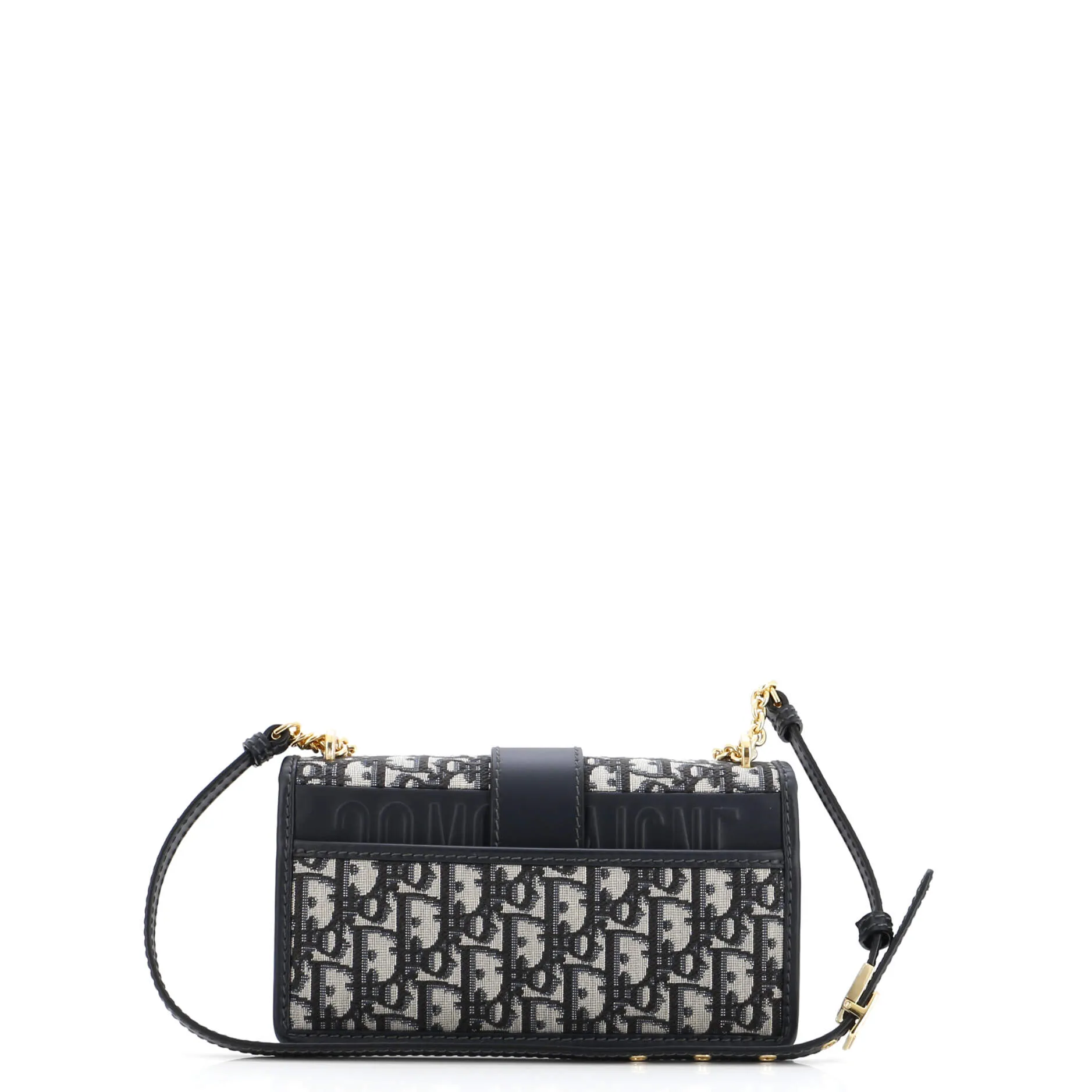 30 Montaigne Chain Flap Bag Oblique Canvas East West