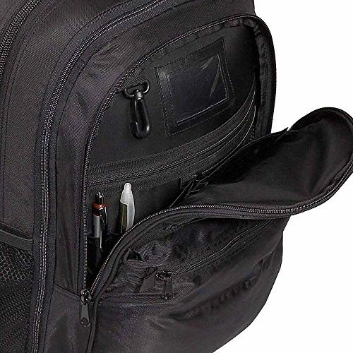 A.Saks Expandable Lightweight Nylon Computer Backpack in Black