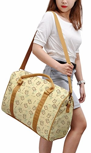 Alarm Clocks Printed Canvas Duffle Luggage Travel Bag Was_42