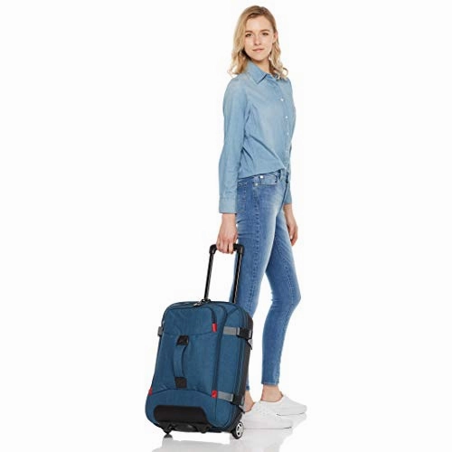 Amazon Basics Rolling Travel Duffel Bag Luggage with Wheels, Small, Green