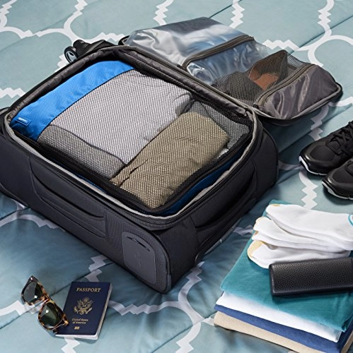 Amazonbasics 4-Piece Packing Cube Set - Large, Blue