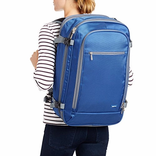 Amazonbasics Carry-On Travel Backpack, Navy