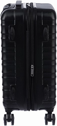 Amazonbasics Hardside Spinner Luggage - 20-Inch Carry-On/Cabin Size, Black