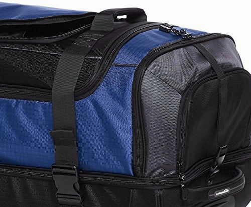 Amazonbasics Ripstop Wheeled Duffel, Blue