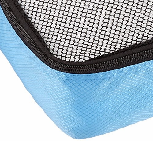 Amazonbasics Small  Packing Cubes - 4 Piece Set, Sky Blue