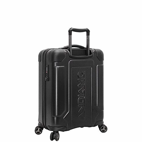 Andiamo Pantera 20" Hardside Carry-On Luggage With Spinner Wheels (20In, Carbon Black)