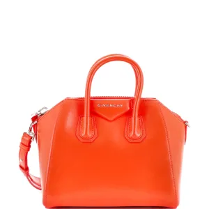 Antigona Bag Glazed Leather Mini