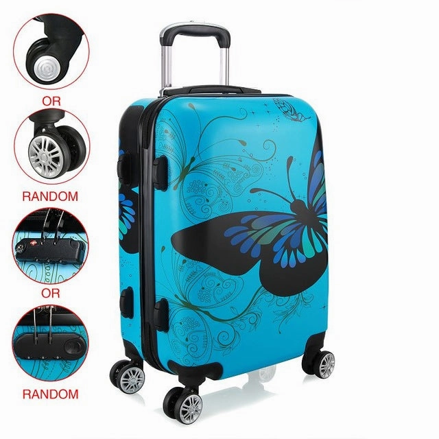 Au Shipping 20 24 28 Inch Unisex Trolley Luggage 4 Wheel Spinner Carry On Luggage Suitcase