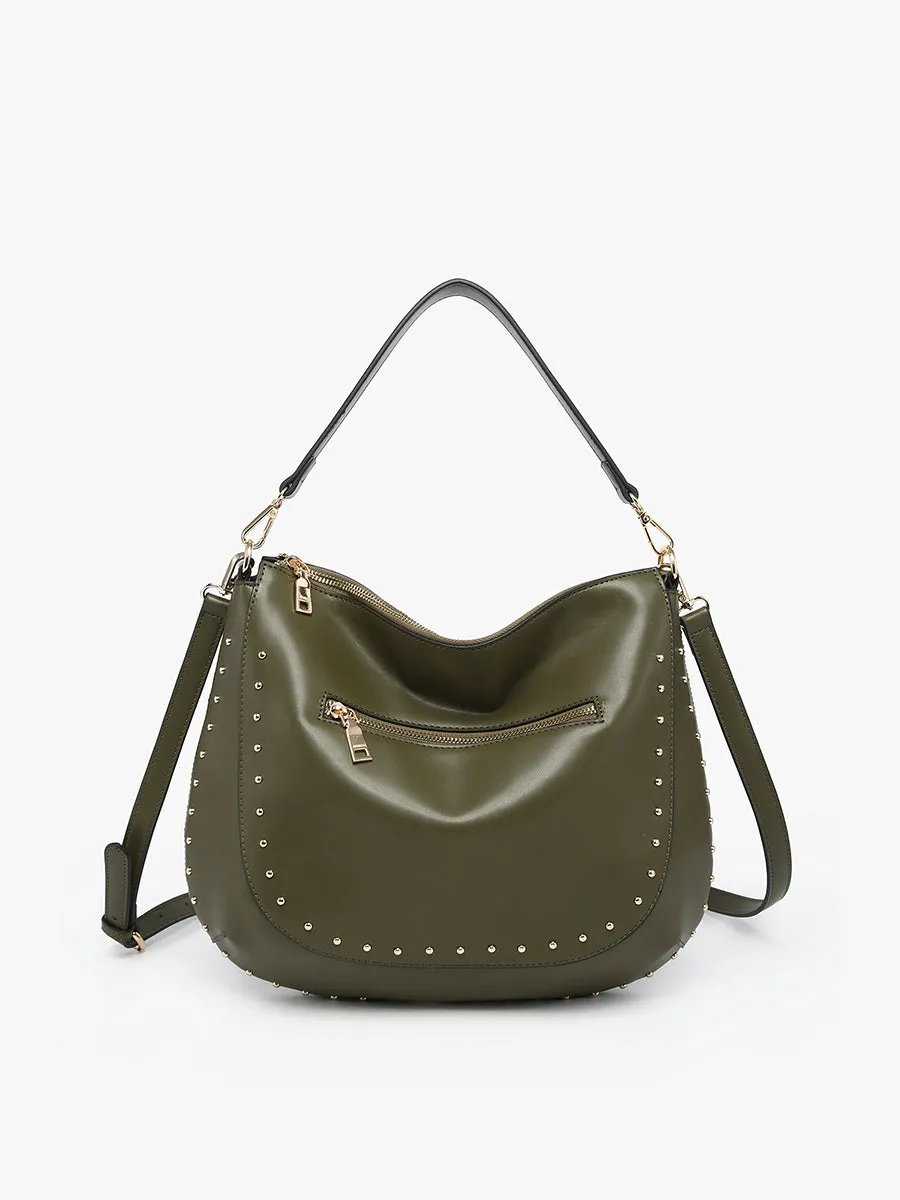 Aurelia Vegan Studded Hobo