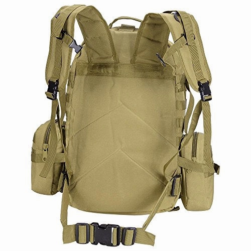 Aw Mud Color Waterproof Camping Bag 23X19X5.5" Oxford Nylon Backpack Travel Military Tactical