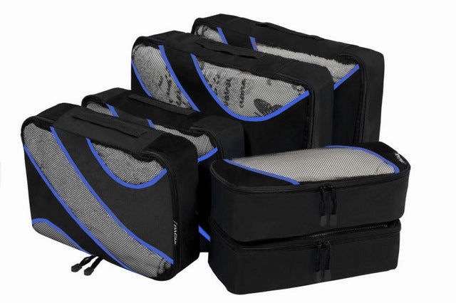 Bagail 6 Set Packing Cubes,3 Various Sizes Travel Luggage Packing Organizers Bag