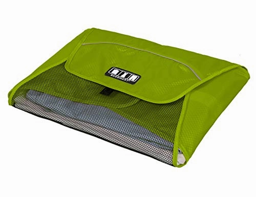 BAGSMART 17" Packing Folder Anti-wrinkle Travel Garment Bag Luggage Organizer, Green