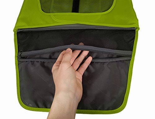 BAGSMART 17" Packing Folder Anti-wrinkle Travel Garment Bag Luggage Organizer, Green