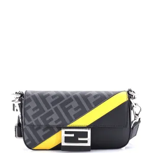 Baguette NM Bag Zucca Coated Canvas and Leather Mini