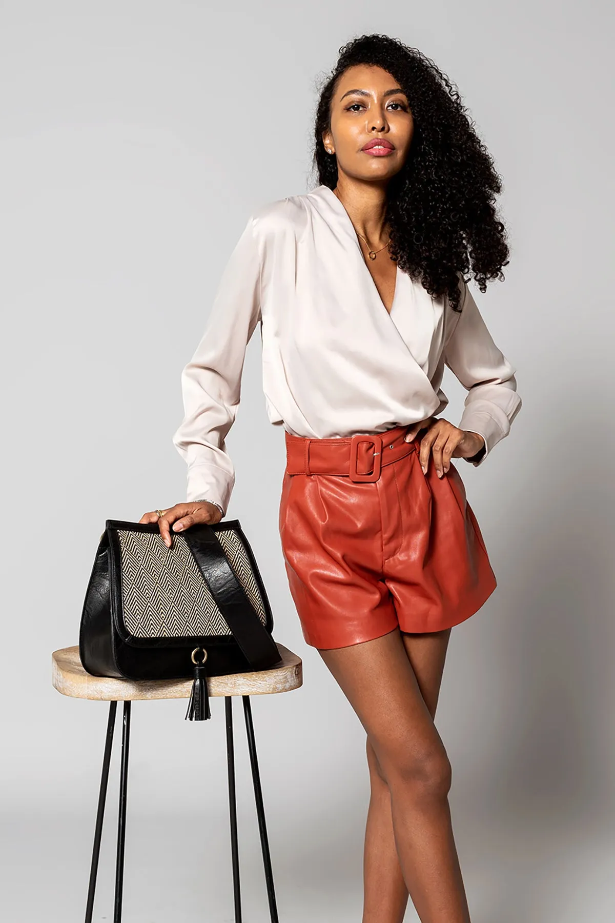Bailey Vegan Contrast Crossbody