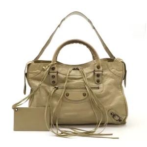 Balenciaga Leather Handbag Shoulder Bag (Pre-Owned)