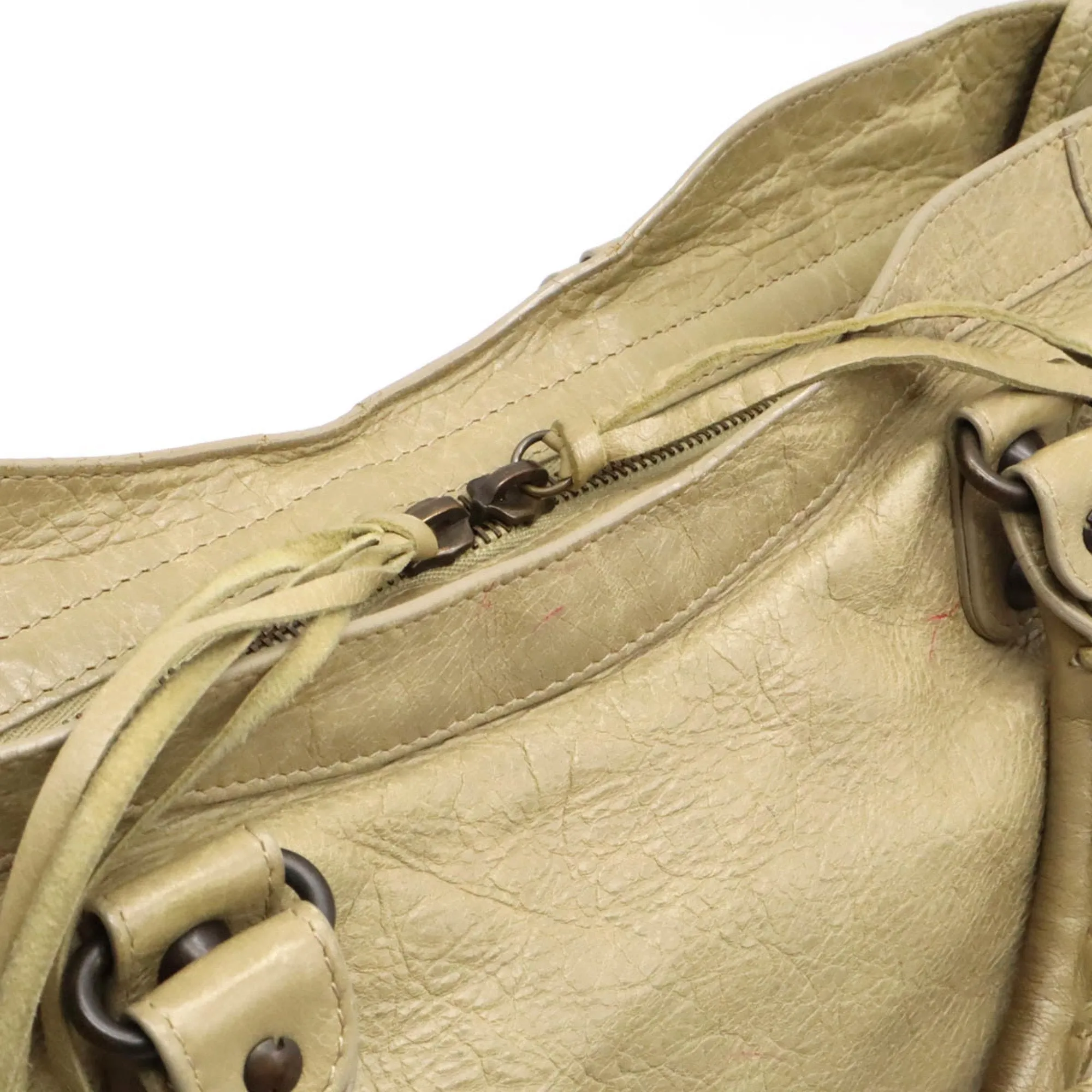 Balenciaga Leather Handbag Shoulder Bag (Pre-Owned)