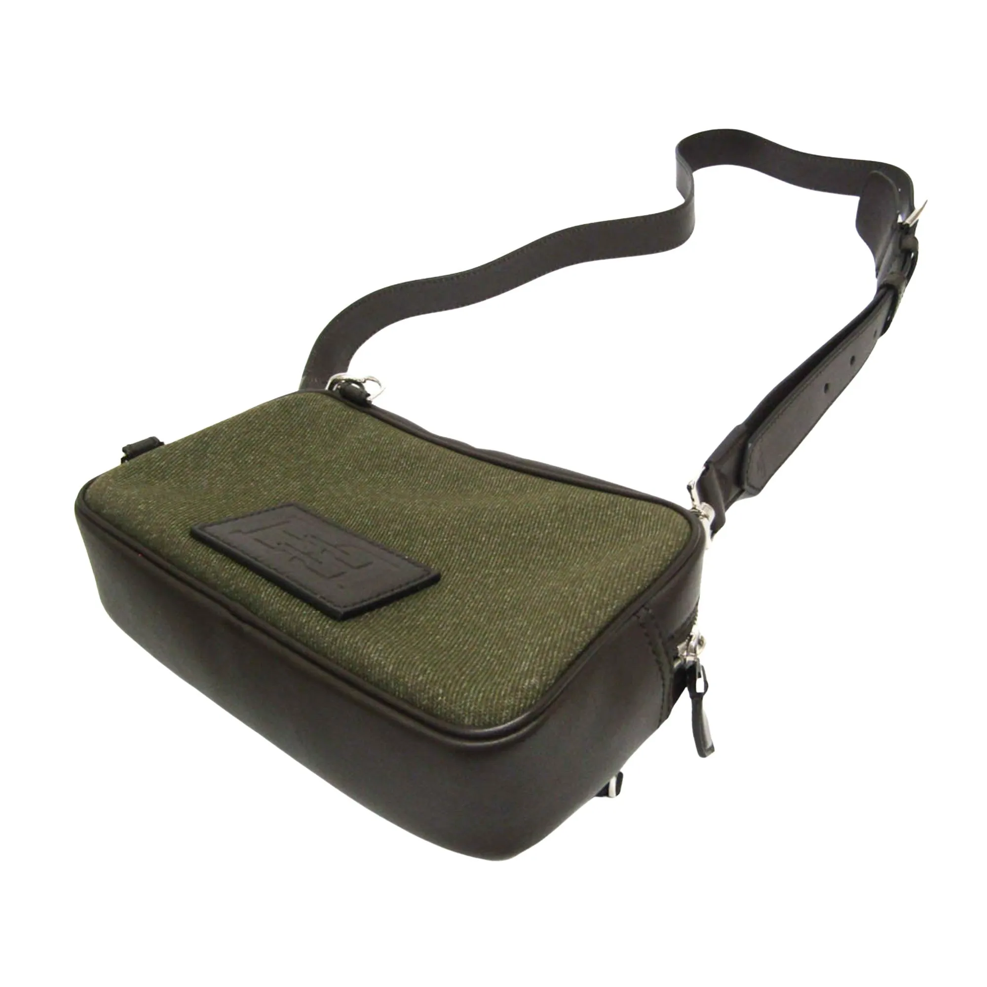 Bally  Canvas Shoulder Bag (Pre-Owned)