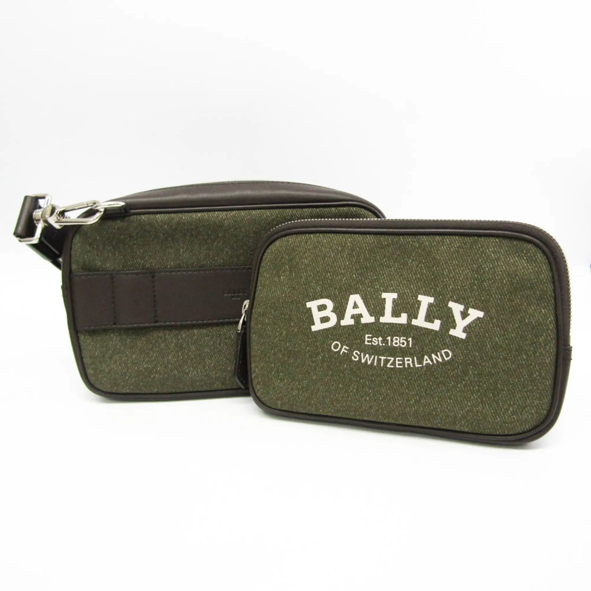 Bally  Canvas Shoulder Bag (Pre-Owned)
