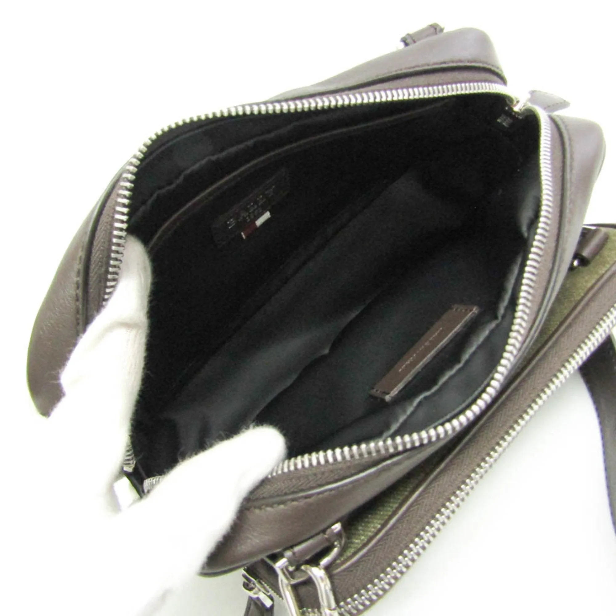 Bally  Canvas Shoulder Bag (Pre-Owned)