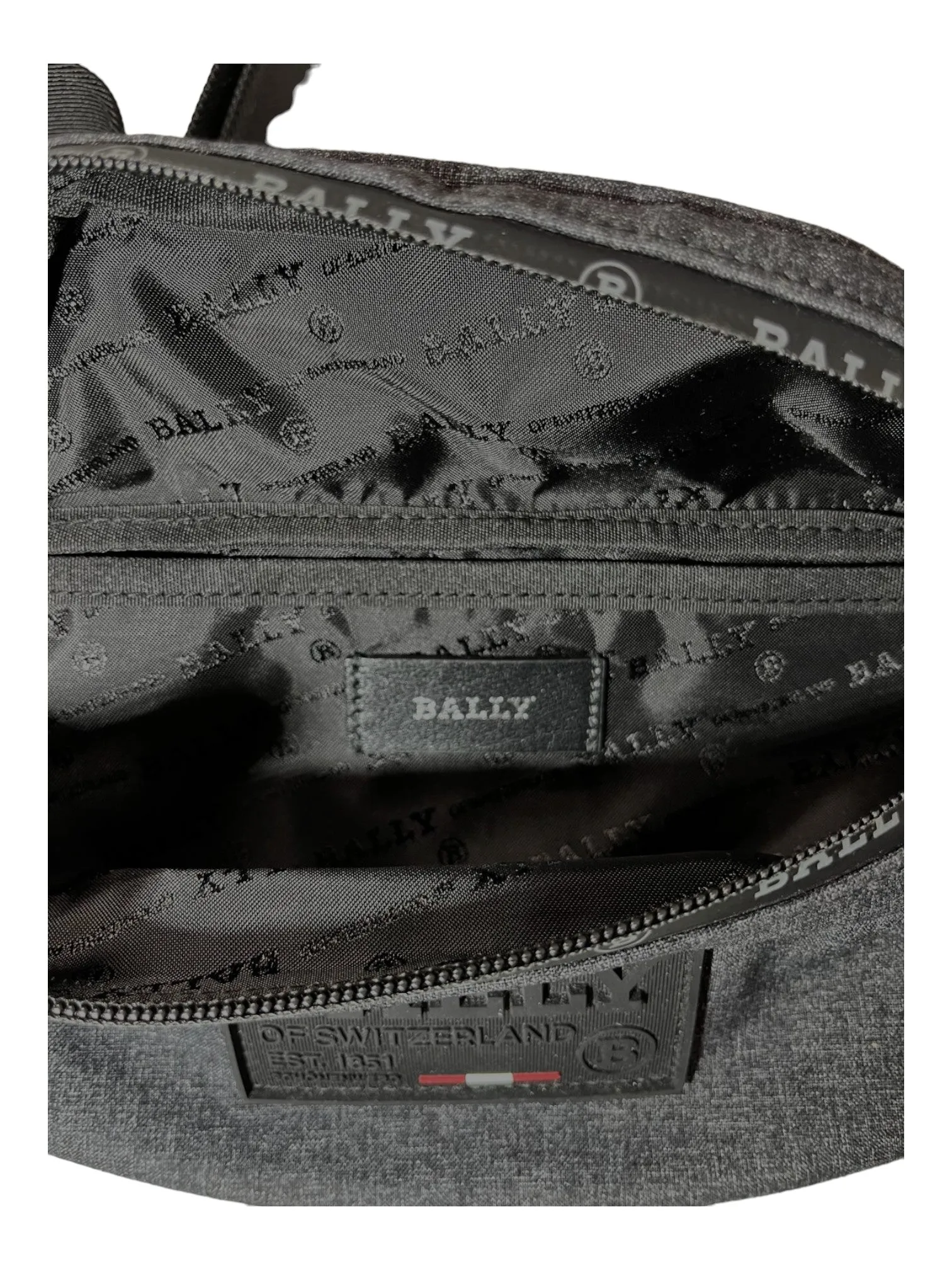 Bally Redo 6234241 Antracite Black Belt Bag