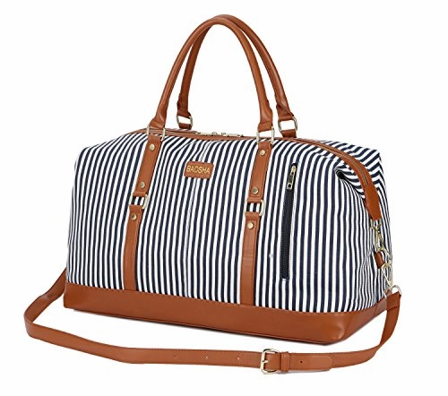 Baosha Hb-14 Canvas Travel Tote Duffel Bag Carry On Weekender Overnight Bag Oversized For Women And