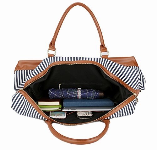 Baosha Hb-14 Canvas Travel Tote Duffel Bag Carry On Weekender Overnight Bag Oversized For Women And