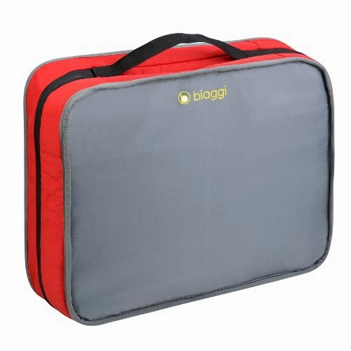 Biaggi Zipsak Micro-Fold Spinner Suitcase - 31-Inch - As Seen on Shark Tank - Red