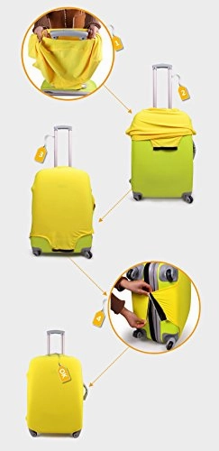 Bigcardesigns Dust-Proof Creative Color Printed Luggage Cover 22-26 Inch