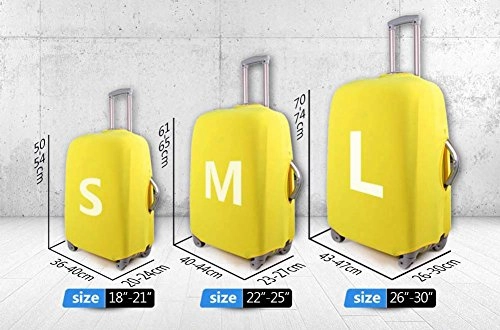 Bigcardesigns Dust-Proof Creative Color Printed Luggage Cover 22-26 Inch