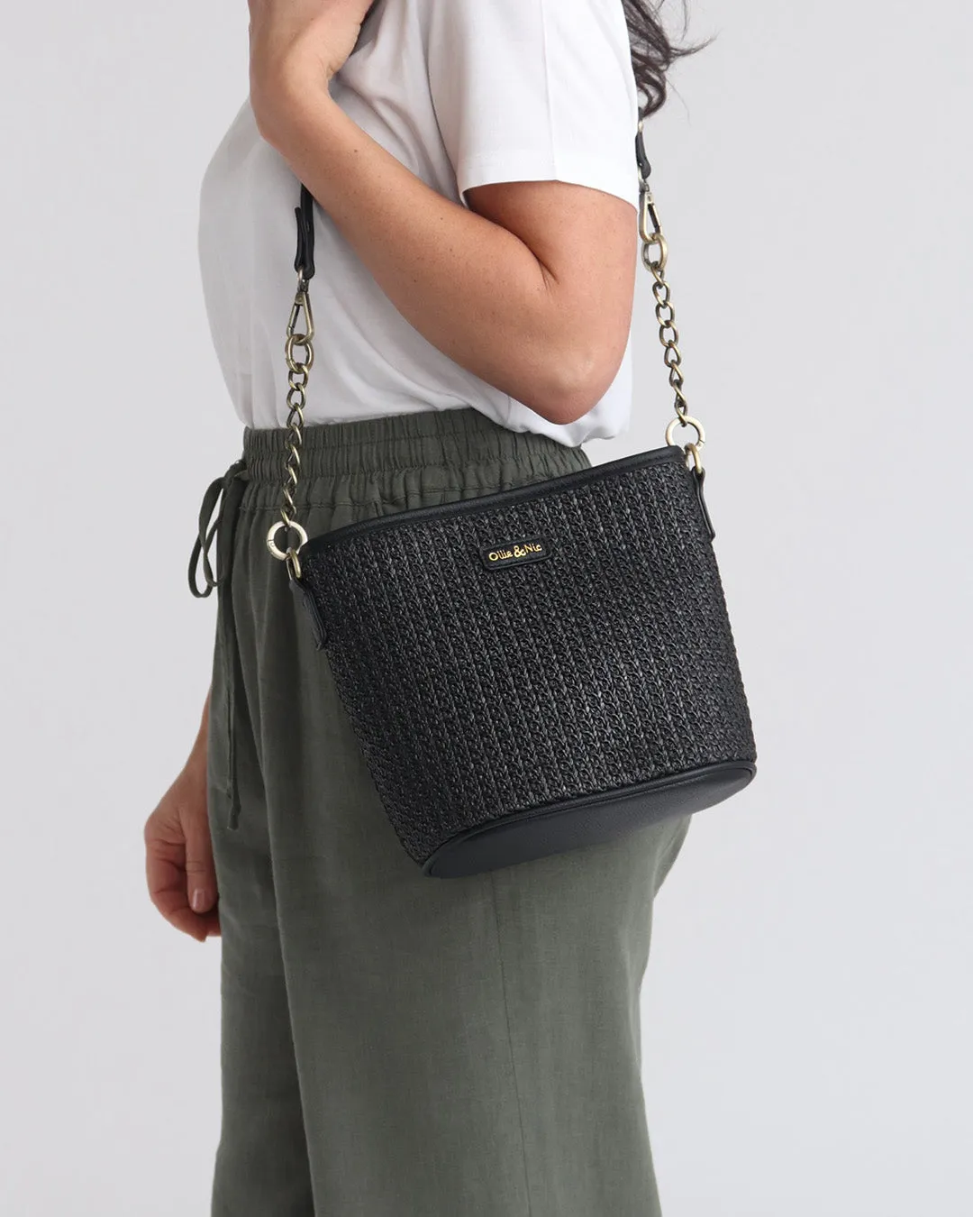 Billie Mini Bucket Bag - Black