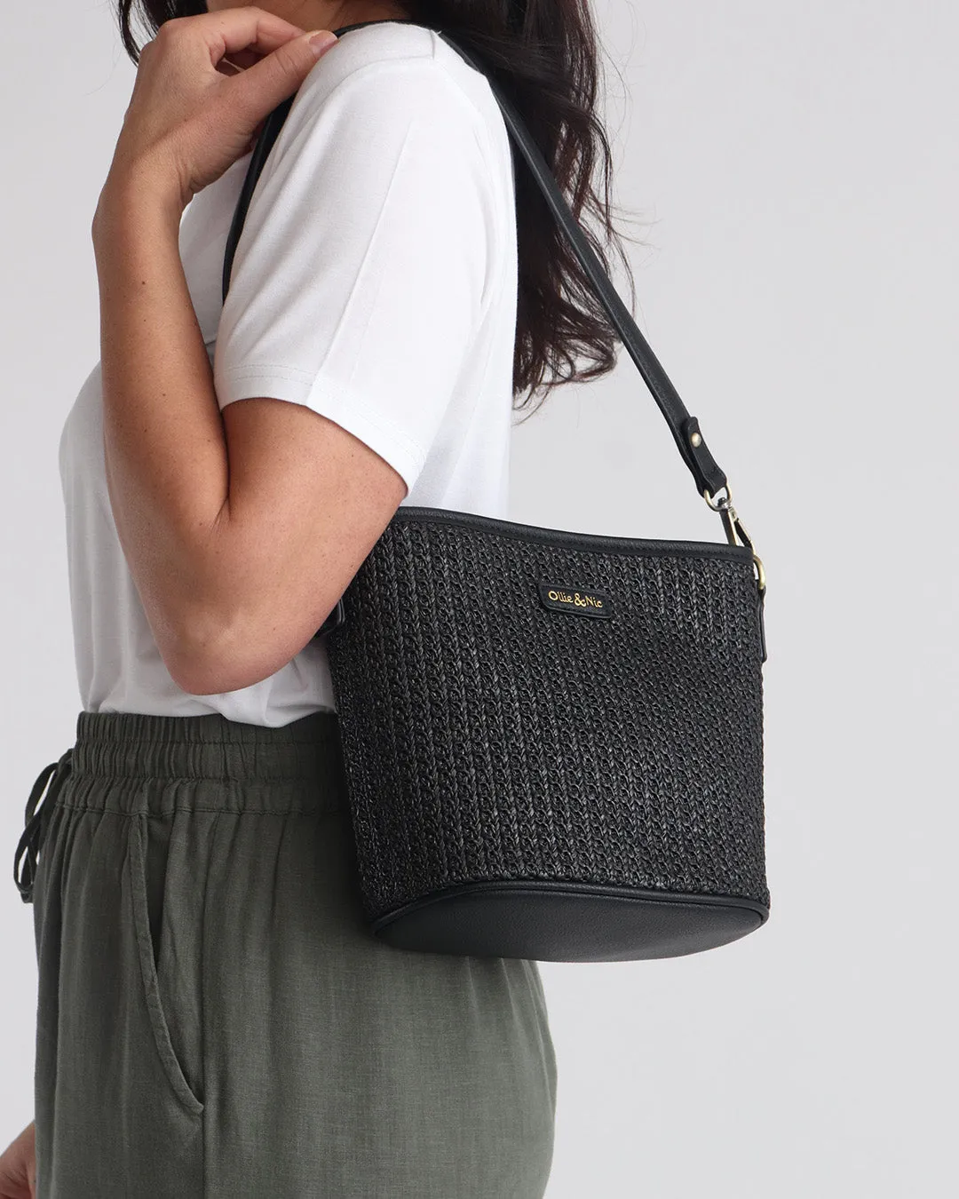 Billie Mini Bucket Bag - Black