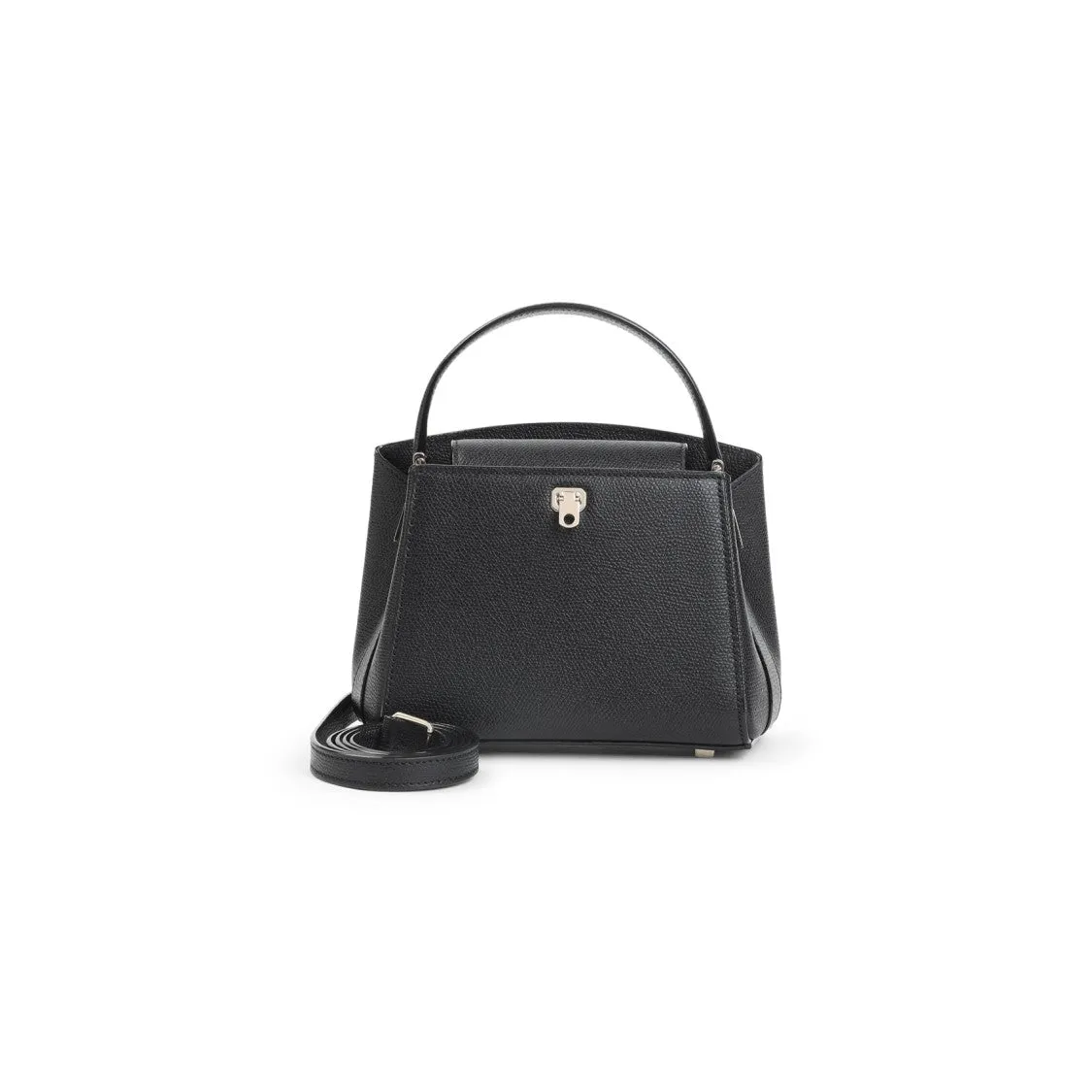 Black Calf Leather Brera Micro Handbag