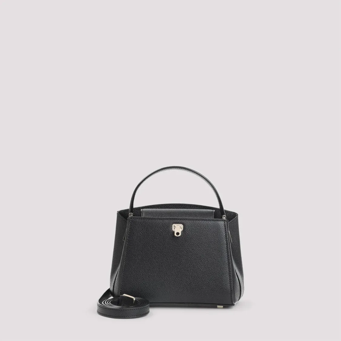 Black Calf Leather Brera Micro Handbag
