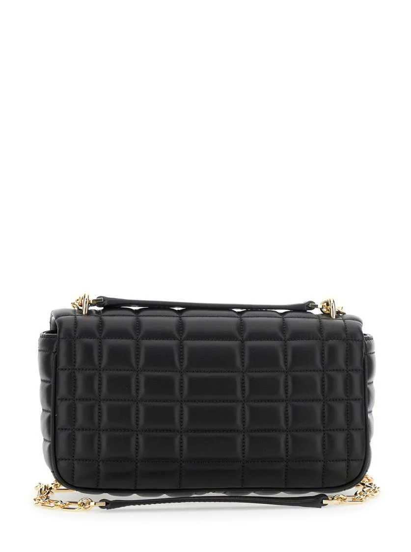Black Tribeca Lg Conv Chain Shoulder Bag