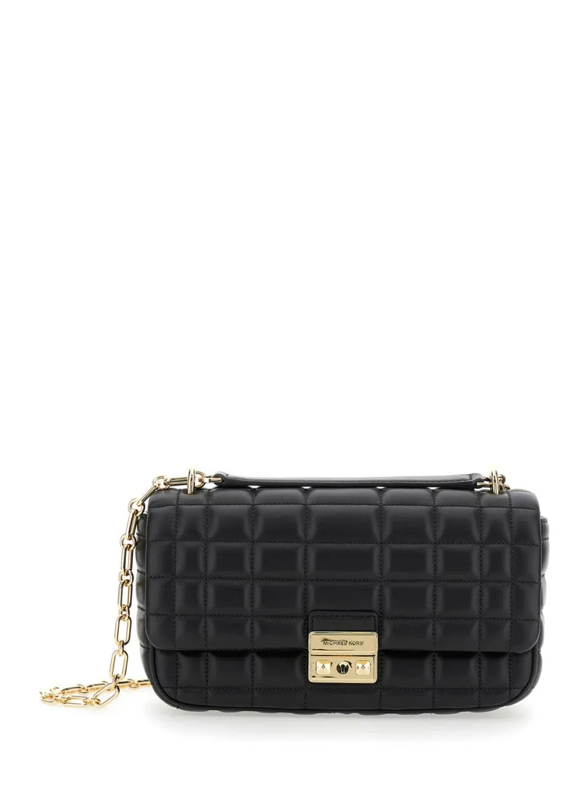 Black Tribeca Lg Conv Chain Shoulder Bag