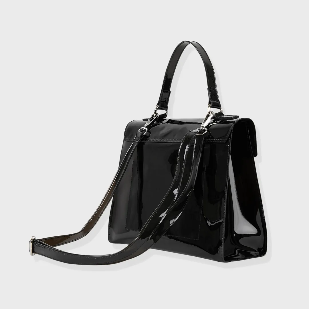 BLAIRE PVC SLING AND HANDBAG CHARCOAL