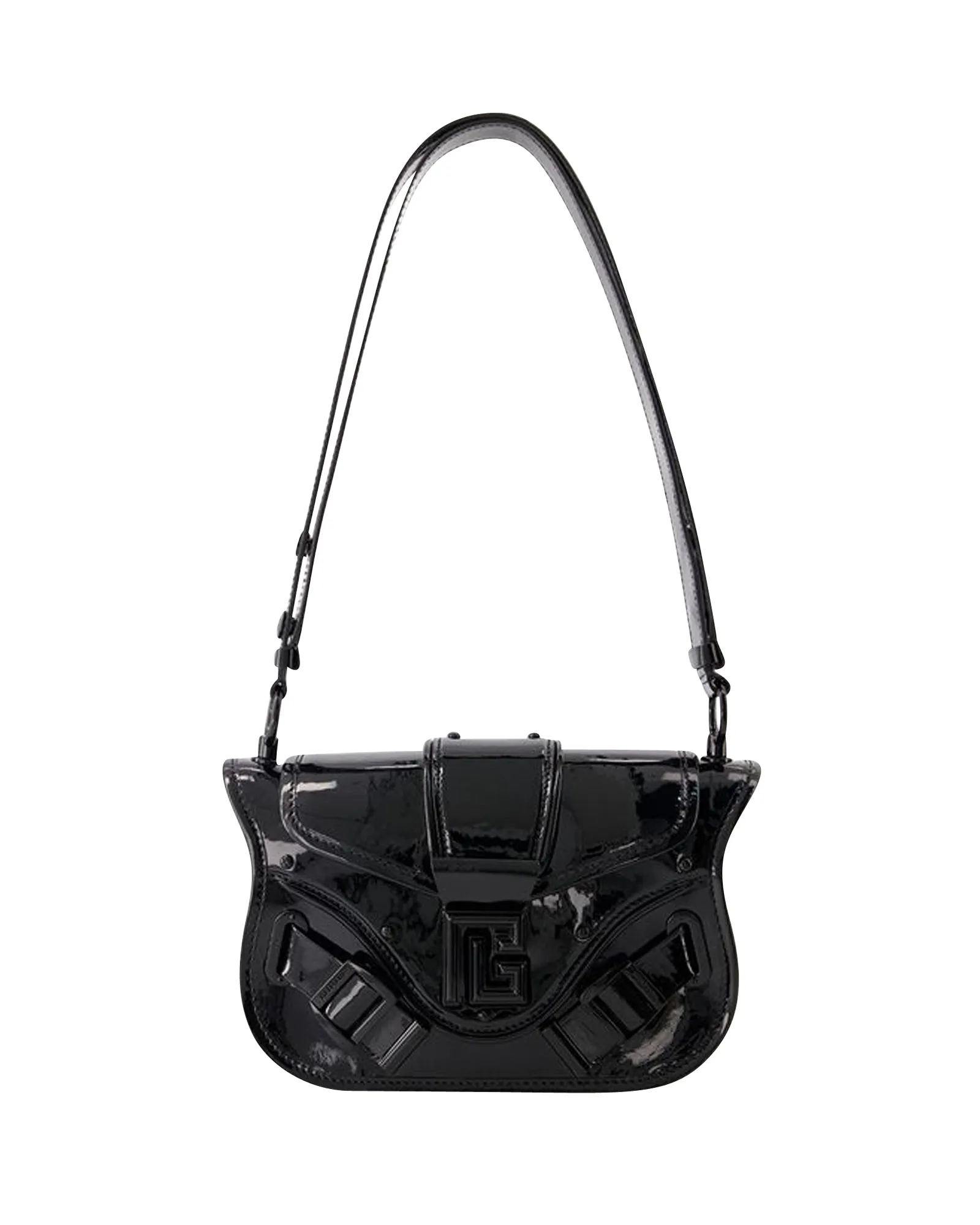 Blaze Shoulder Bag - Balmain - Leather - Black