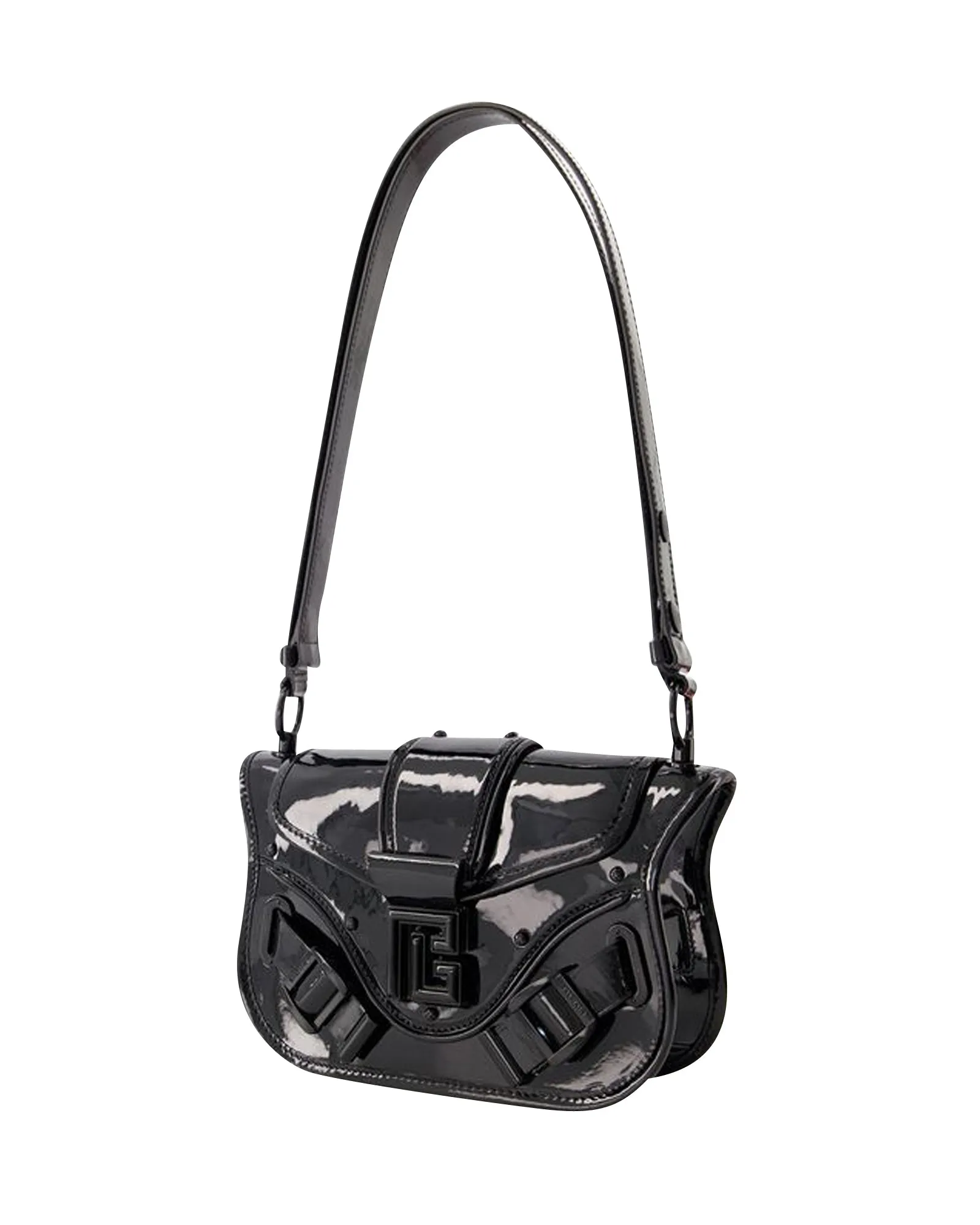 Blaze Shoulder Bag - Balmain - Leather - Black