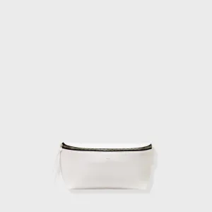 BOOM VEGAN LEATHER CROSSBODY BAG WHITE