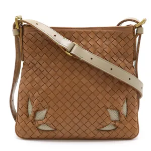 Bottega Veneta Leather Intrecciato Cutwork Shoulder Bag