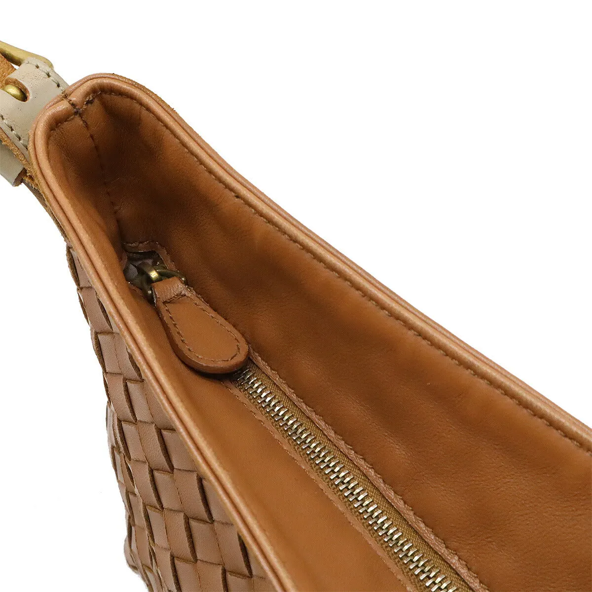 Bottega Veneta Leather Intrecciato Cutwork Shoulder Bag