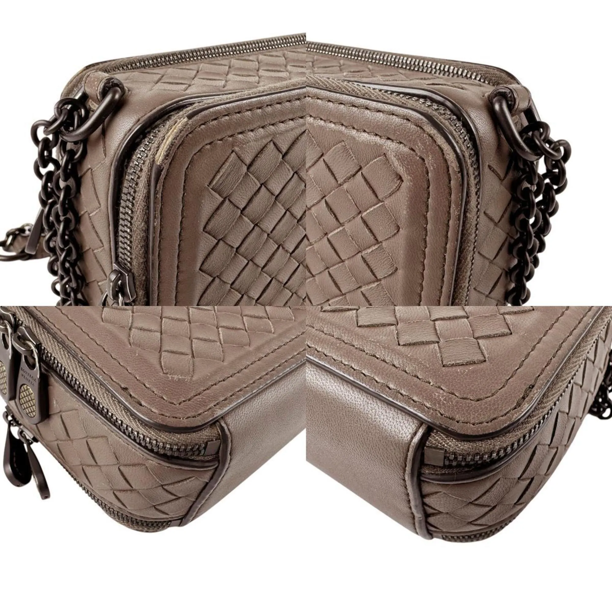 Bottega Veneta Leather Shoulder Bag (Pre-Owned)