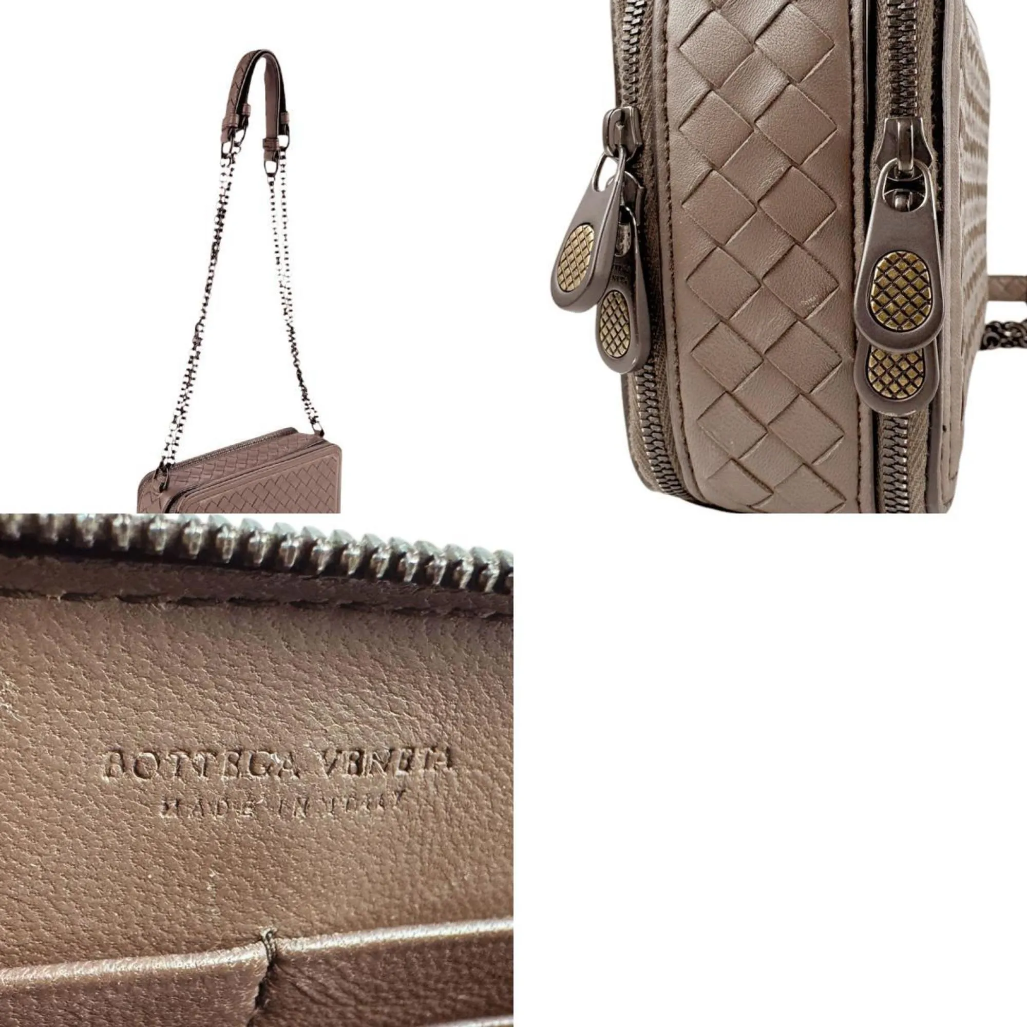 Bottega Veneta Leather Shoulder Bag (Pre-Owned)