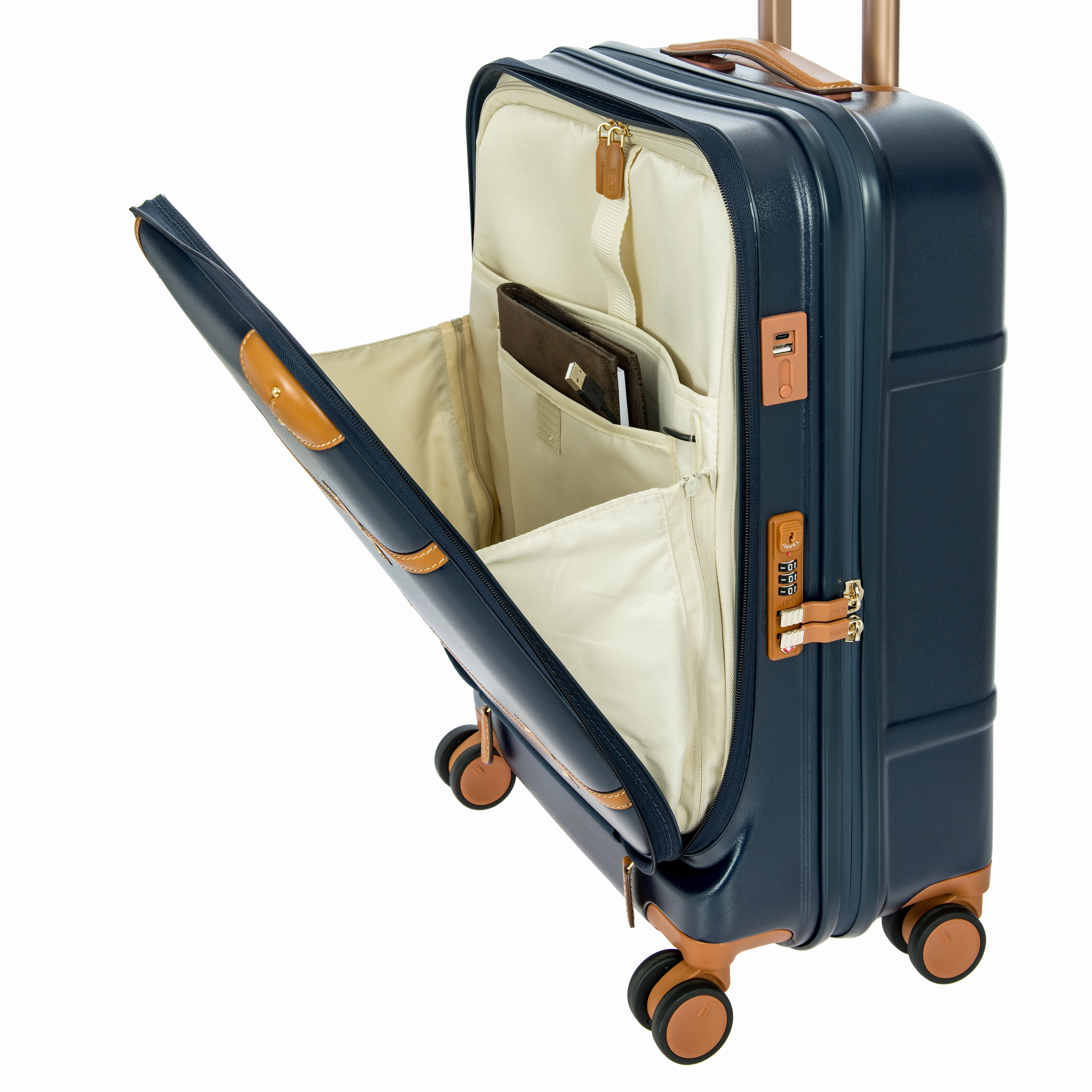 Bric's Bellagio 2.0 21" Trunk w/Pocket 4-Wheel Carry-On Luggage