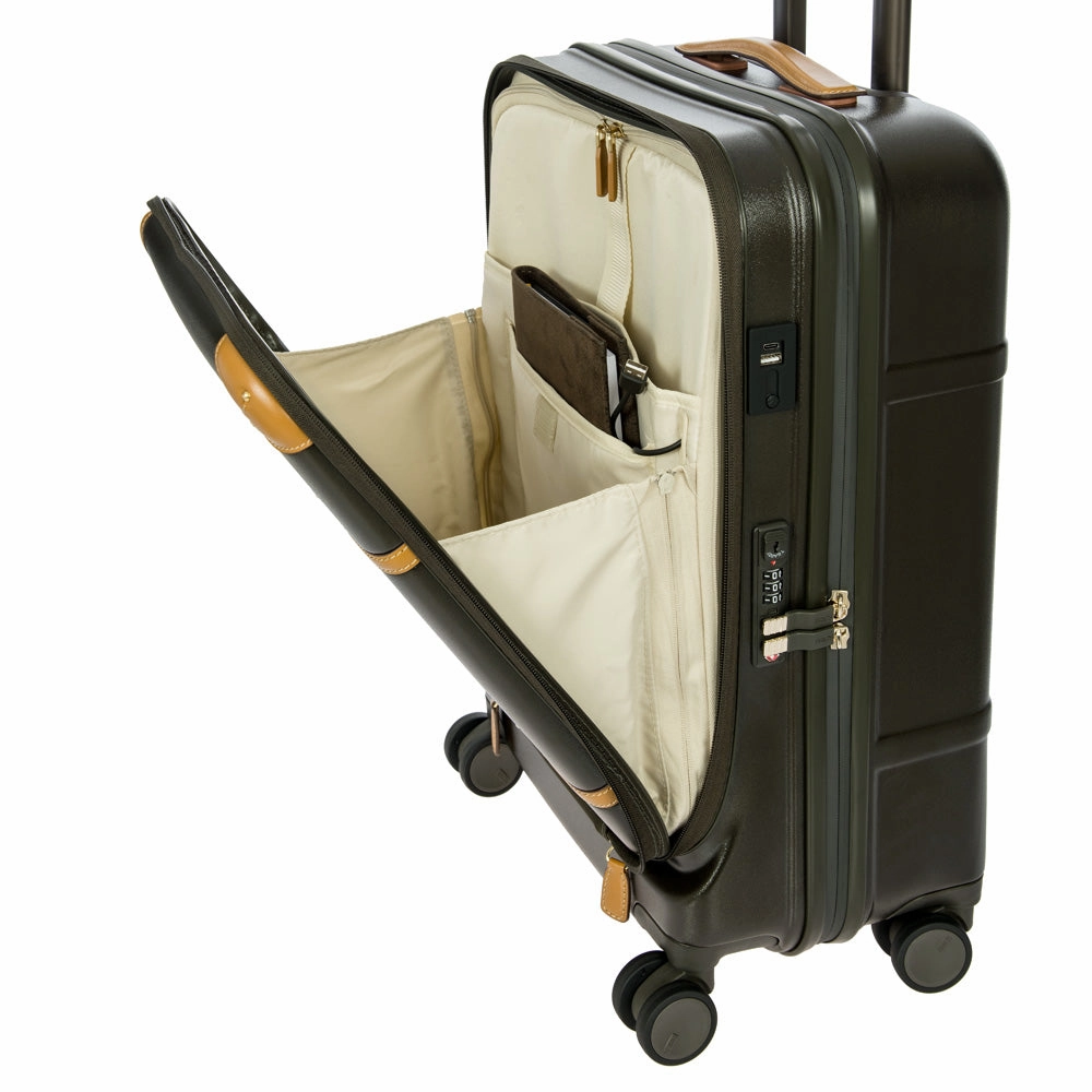 Bric's Bellagio 2.0 21" Trunk w/Pocket 4-Wheel Carry-On Luggage