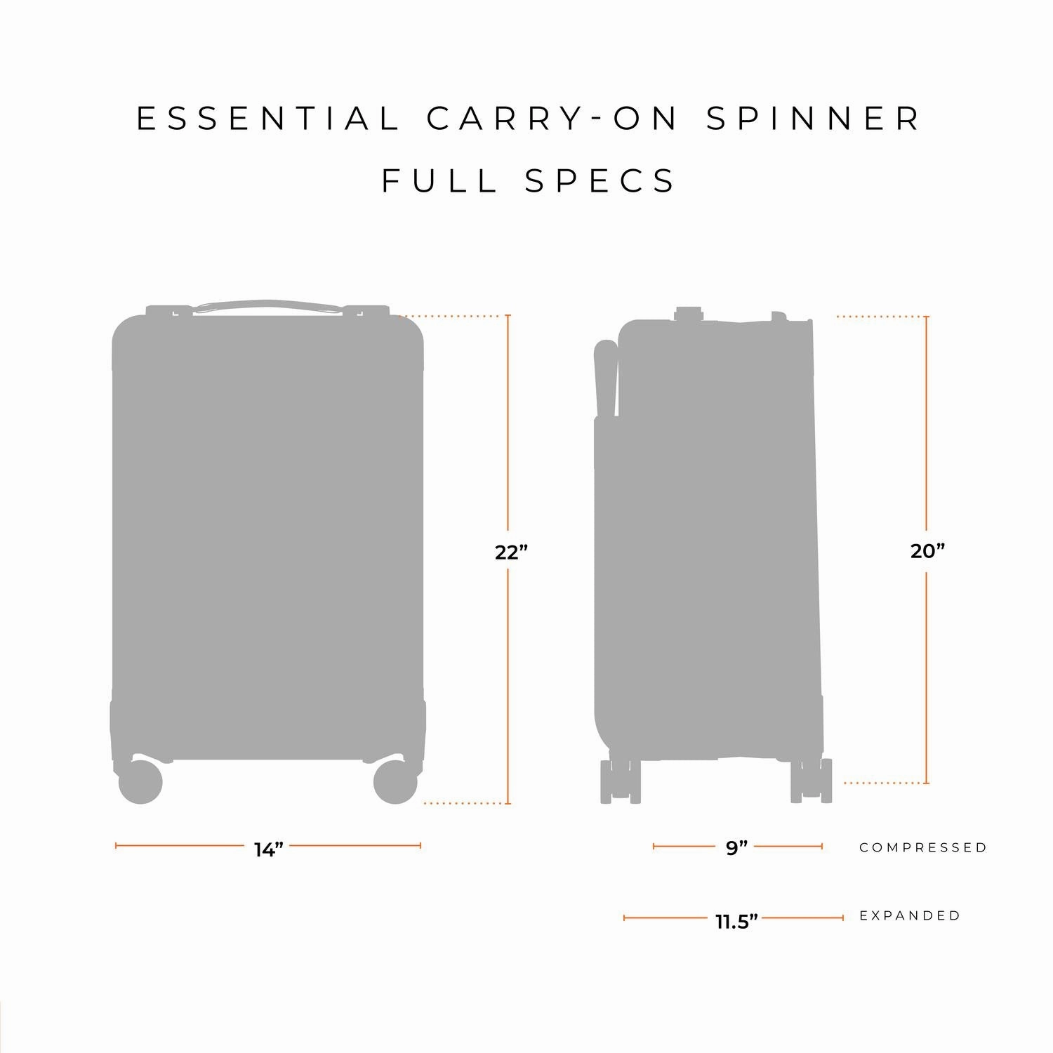 Briggs & Riley Baseline Essential 22" Carry-On Expandable Spinner