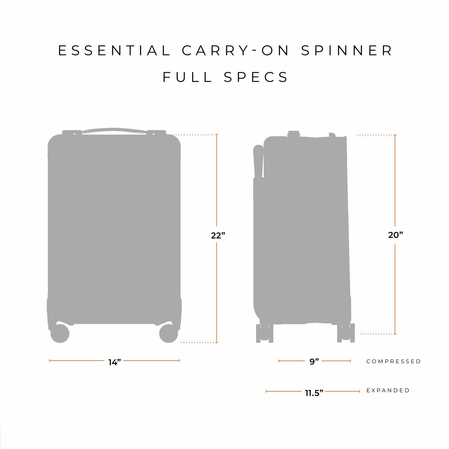 Briggs & Riley Baseline Essential 22" Carry-On Expandable Spinner