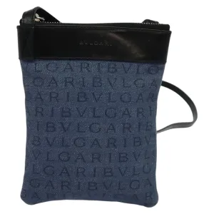Bulgari Logo Mania  - Jeans Shoulder Bag (Pre-Owned)